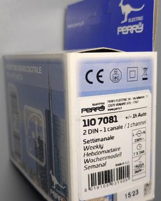 Interruttore orario settimanale Perry 1IO7081