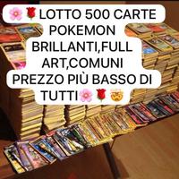 Lotto 500 Carte Pokemon Full Art,Carte Brillanti