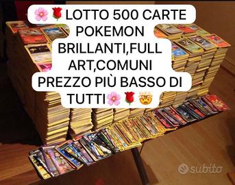 Lotto 500 Carte Pokemon Full Art,Carte Brillanti