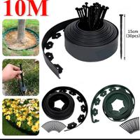 Bordura giardino plastica nera flessibile 10 metri