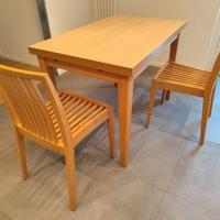 tavolo allungabile e sedie calligaris