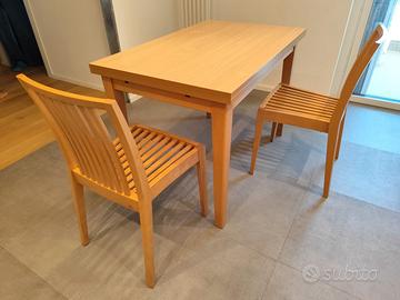 tavolo allungabile e sedie calligaris
