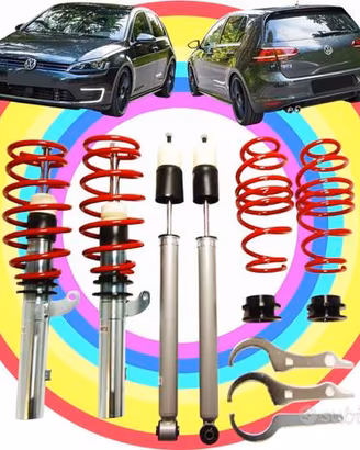 4 Ammortizzatori Sportivi a Ghiera VW Golf VII 7