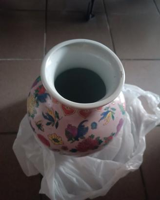 vaso cinese decorazione a rilievo
