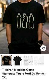 T-shirt A Maniche Corte Stampata Taglie Forti Da U