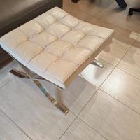 Pouf/ poggiapiedi Barcelona Knoll bianco avorio