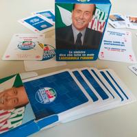 mazzo carte da gioco Berlusconi forza Italia da co