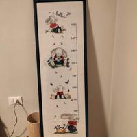 cornice metro bambini ricamato a punto croce 