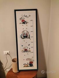 cornice metro bambini ricamato a punto croce 