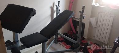 Panca piana / dischi pesi