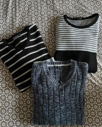 Set maglioncini uomo in cotone