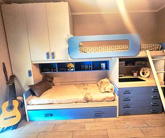 Cameretta ragazzi 350 x 92 x 259