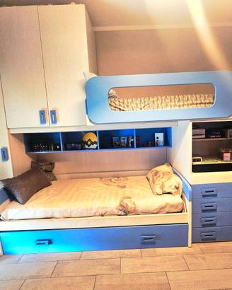 Cameretta ragazzi 350 x 92 x 259