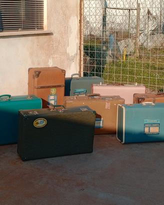 set 8 valigie vintage anni 50/60/70