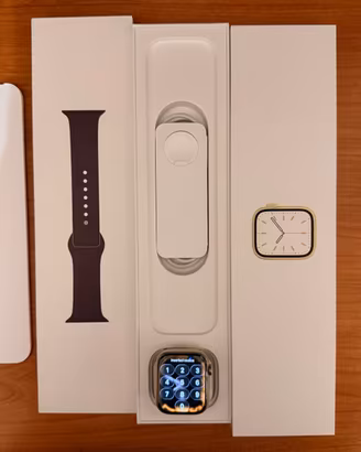 Apple Watch Series 7 45mm Acciaio Oro (GPS + Cell)