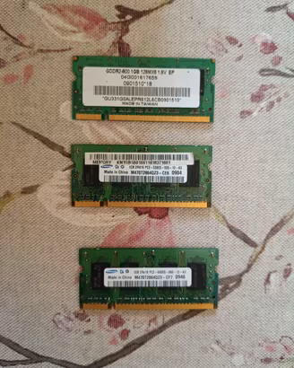 Lotto 3 RAM DDR 2 portatile ‼️ Leggere ‼️