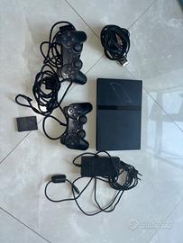 PlayStation 2 slim completa di joystick e memory