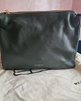 MY BEST BAG - Reflex dollaro oliva - borsa in pell