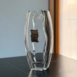Vaso Camilletti Vetro Argento Oro Design