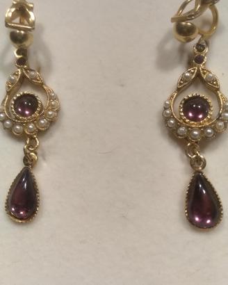 Orecchini vintage con chiusura a clip