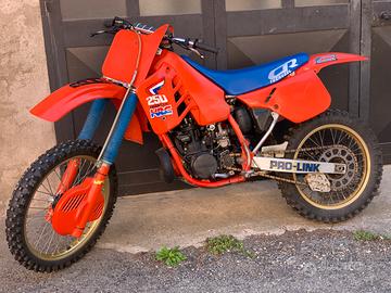 Honda CR 250 1987 motocross d’epoca.