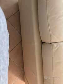 Divani in pelle colore panna