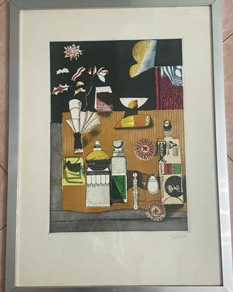 Franco gentilini acquaforte quadro