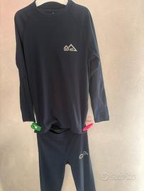 Intimo blu termico taglia 6 anni