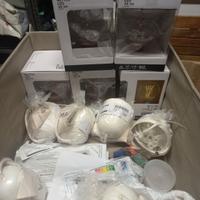 5 lampadine e 9 porta lampada ikea 