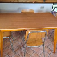 tavolo formica vintage +4 sedie anni 70