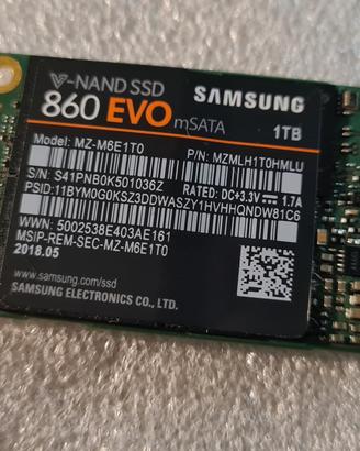 SSD 1TB mSATA Samsung 860 EVO 