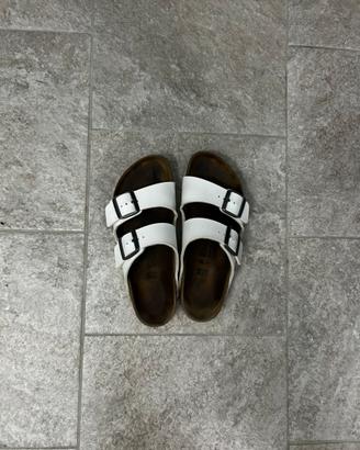 Ciabatte bianche Birkenstock