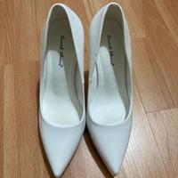 Scarpe bianche tacco alto