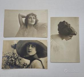 3 CARTOLINE ANTICHE nv DONNE PRIMI ANNI DEL 1900