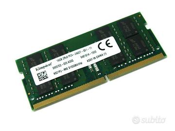 2x RAM KINGSTON 16GB DDR4 SODIMM 2400MHZ