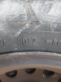 Gomme termiche complete 2 + cerchi acciaio nuovi 2