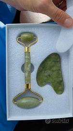 Rullo in giada + Gua Sha (set beauty) LEGGI SOTTO