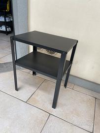 Comodino / tavolino metallo nero ikea