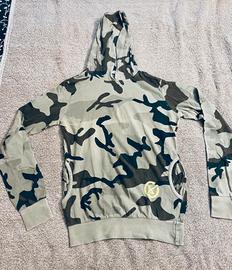 Felpa con cappuccio a motivo mimetico X-Cape