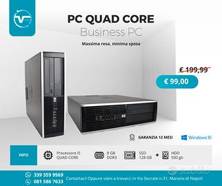 PC QUAD CORE i5 8GB RAM WINDOWS 10 VARI MODELLI