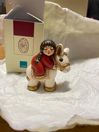 Presepe Thun Bimba su asinello