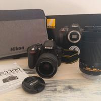 Kit Nikon D3300 + AF-P 18-55mm + AF-P 70-300mm