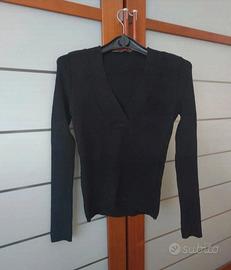 Pullover Nero Brand Imperial Made in ltaly