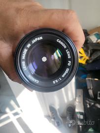 Obiettivo vintage Canon FD 135mm f/3.5- Made in Ja