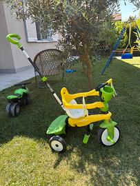 Triciclo giallo e verde