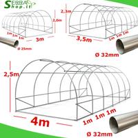 Struttura arco tunnel serra copertura acciaio box
