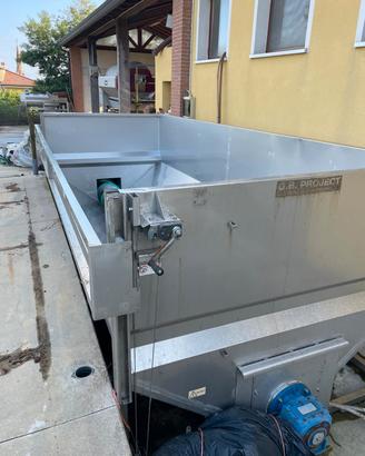 tramoggia - vasca inox per scarico uva