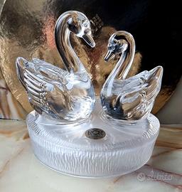Statuetta Fedeltà del cigno di cristallo