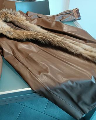 Cappotto in pelle