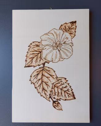 quadretto fiore di  ibisco